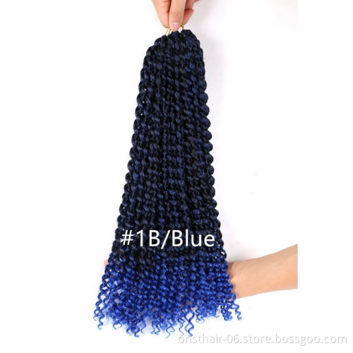 TOMO 16inch Fluffy Crochet Braids Ombre Spring Twists Hair 22 Roots Synthetic Braiding Hair Extensions Braids 45cm Passion Twist
